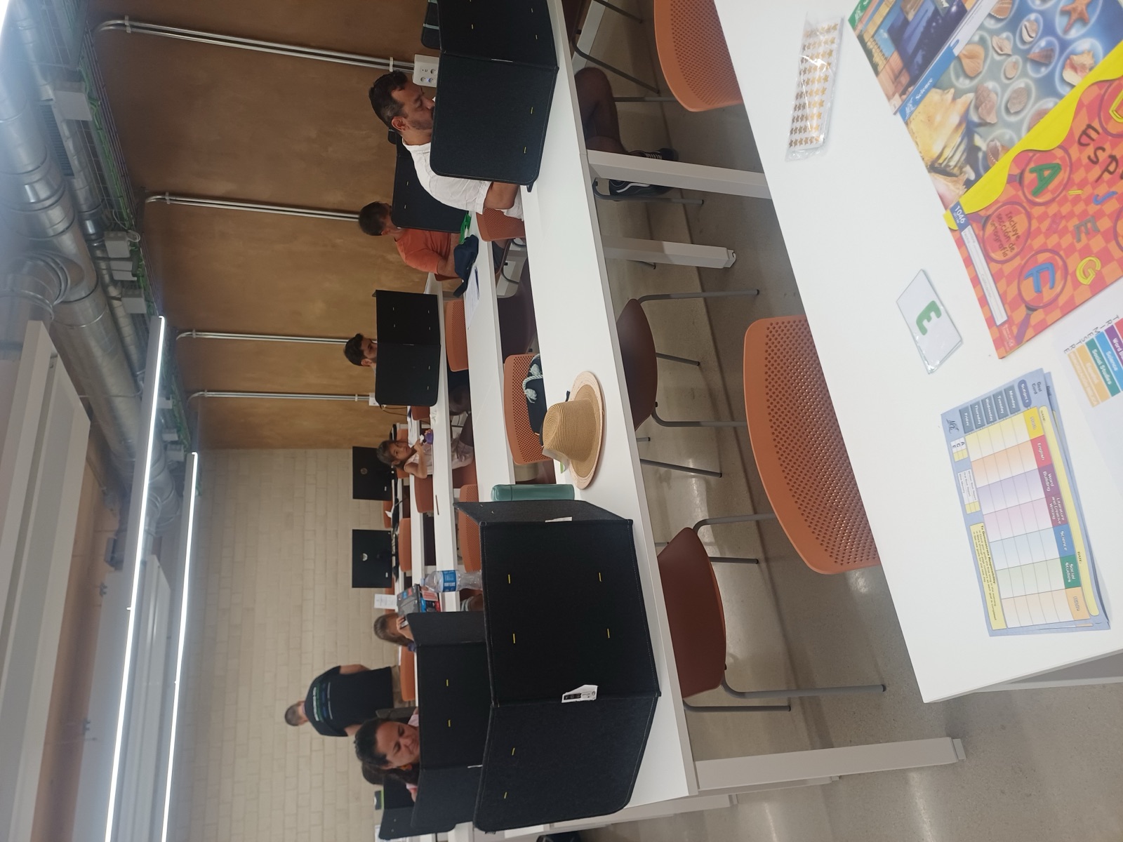 Students studying in a supported academic environment